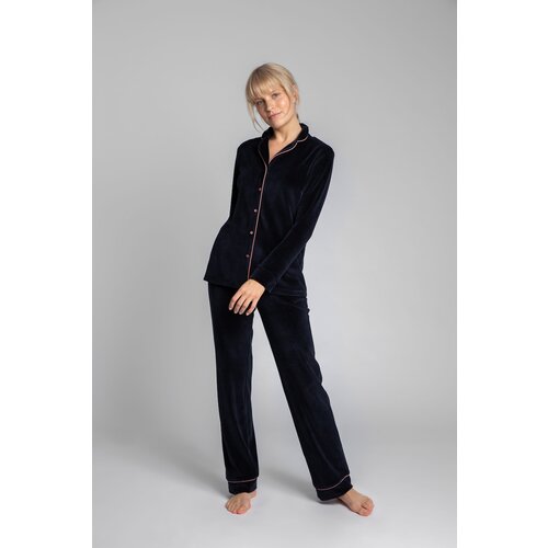 LaLupa Woman&amp;#039;s Shirt LA007 Navy Blue Slike