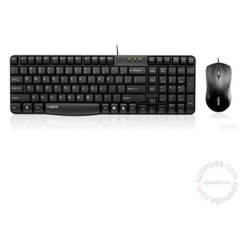 Rapoo N1850 Black tastatura Slike
