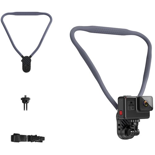 INF Nosilec za vrat za akcijsko kamero &amp;mdash; lahek 360&amp;deg; nastavljiv POV nosilec za stabilno prostoročno snemanje vlogov, združljiv z GoPro, Insta360, DJI, (5000291748) Slike