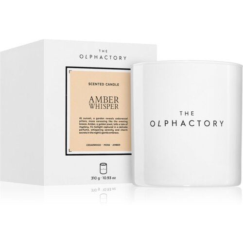Ambientair The Olphactory White Insignia Amber Whisper dišeča sveča 310 g Cene