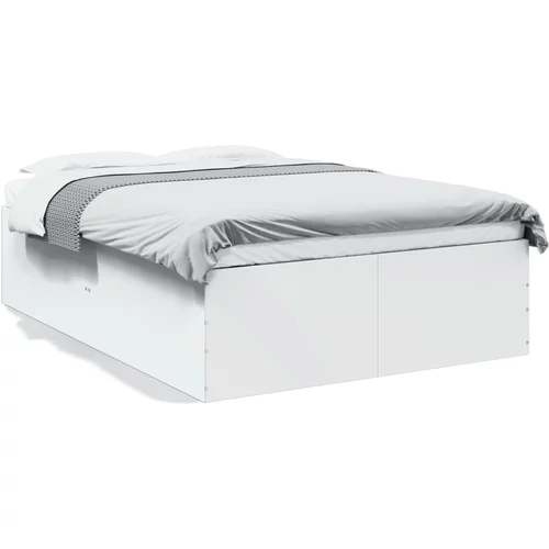 Okvir za krevet bijeli 120x190 cm konstruirano drvo