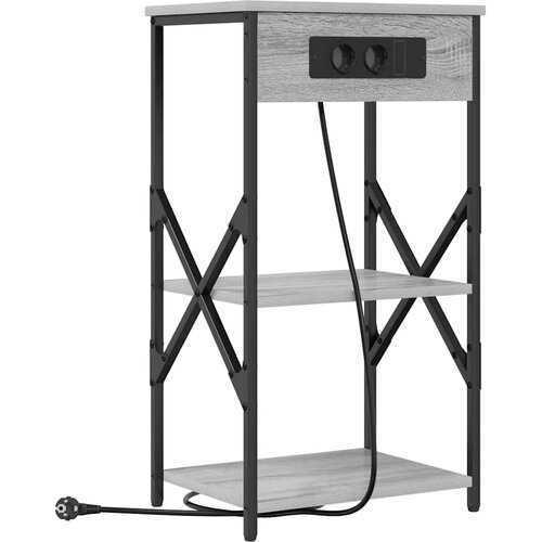  Noćni ormar Siva Sonoma 41 x 31 x 76 cm Konstruirano drvo Slike