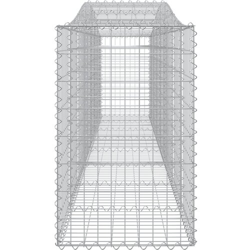  Lučne gabionske ko&amp;scaron;are 25 kom 400x50x80/100cm pocinčano željezo Slike