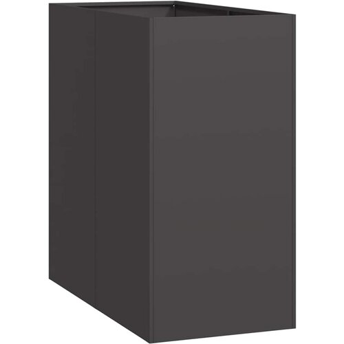 Maison Chic Cvetlični Lonec - Cvetlično korito črn 40x80x80 cm Jeklo, (21789757) Cene