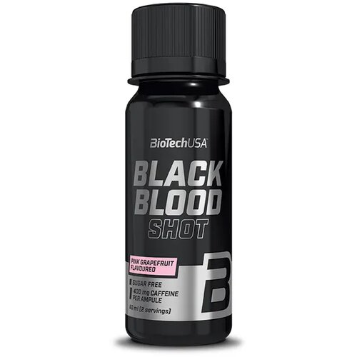 BioTech USA Pre-workout Black Blood Shot, Pink Grapefruit, 60ml Slike