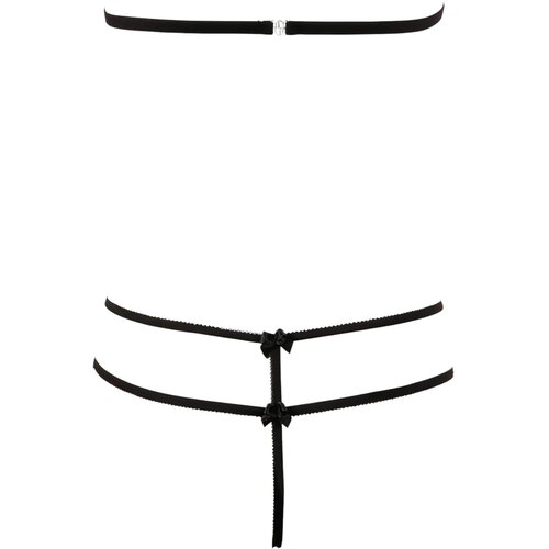 Cottelli odprta čipka (črna) - xl Slike