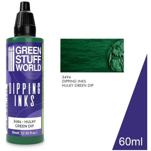 Green Stuff World Dipping ink 60 ml - HULKY GREEN DIP boja Slike