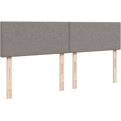  Krevet s oprugama i madracem smeđesivi 180x200 cm tkanina Slike