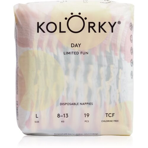 Kolorky Day Limited Fun plenice za enkratno uporabo velikost L 8-13 kg 19 kos Cene