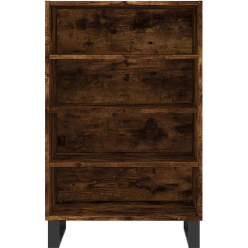 VidaXL Visoka komoda boja hrasta 57 x 35 x 90 cm od konstruiranog drva Slike