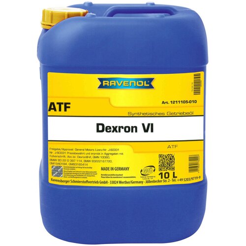 RAVENOL Ulje za automatske menjače AKPP ATF Dexron VI, 10 l Cene