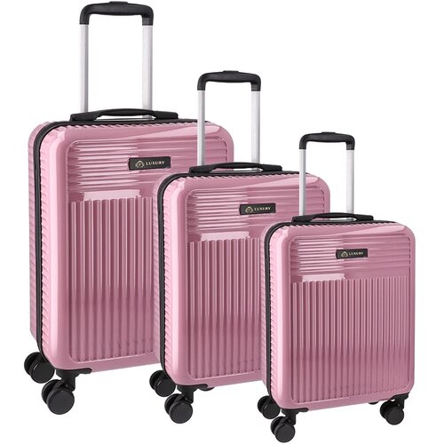  Cadiz, kofer, set 3 komada, ABS, roze ( 110172 ) Cene