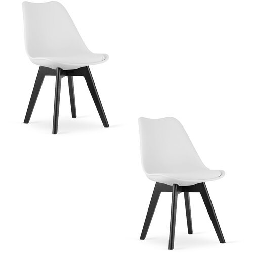 Brandless Stol MARK - bel / črne noge x 2, (22030859) Cene