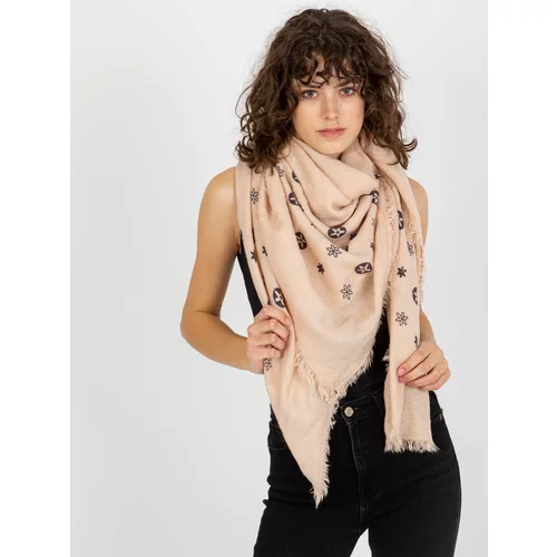 Fashion Hunters Lady's pink scarf with print