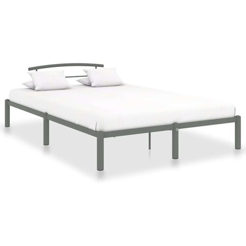  Za krevet sivi metalni 160 x 200 cm Slike