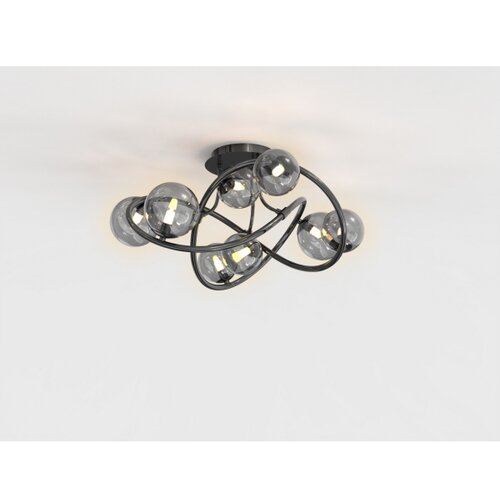 Wofi 9014-805 - led plafonski luster nancy 8xG9/3,5W/230V crna/hrom Slike