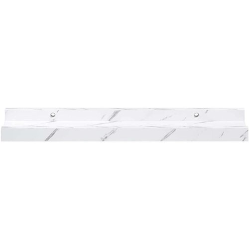  Polica na zidu s policom 2 pcs Bijeli mramor 40 x 9 x 3 cm Slike