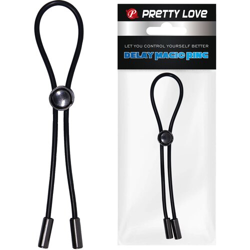 Pretty Love Delay Magic Adjustable Ring Black Slike