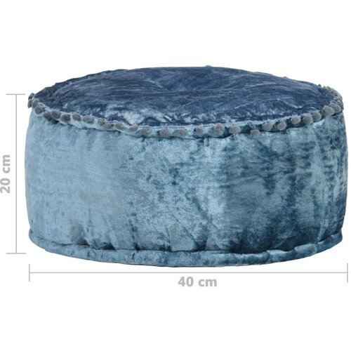 VidaXL Okrugli tabure bar&amp;scaron;unasti 40 x 20 cm plavi Slike