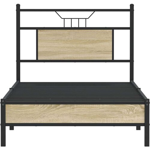 VidaXL Okvir kreveta bez madraca boja hrasta sonome 75 x 190 cm drveni Slike