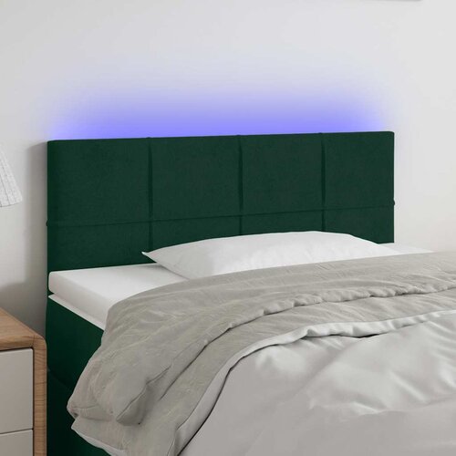  LED uzglavlje tamnozeleno 100x5x78/88 cm bar&scaron;unasto Cijene
