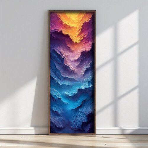 WALLXPERT FAH188-150 Multicolor Decorative Framed MDF Painting Cene
