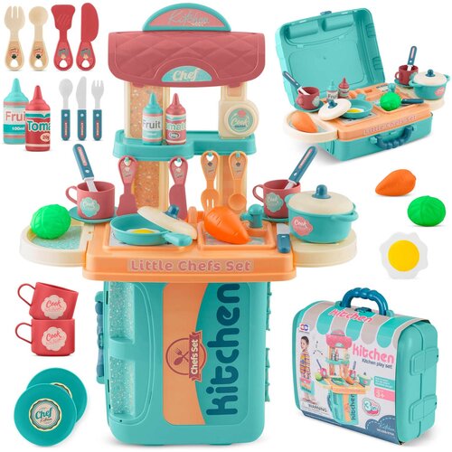Janshop Ricokids 772901 otroška kuhinja s kovčkom, (21605018) Cene