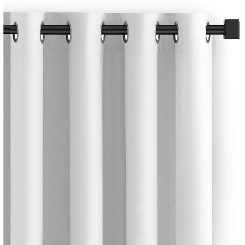 Restilo curtain CARLI color white plain style classic silver eyelets type of material - textiles oxford 140x270 Cene