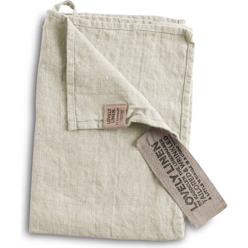 Lovely Linen Brisača za goste / Set podstavkov - Light Grey Slike
