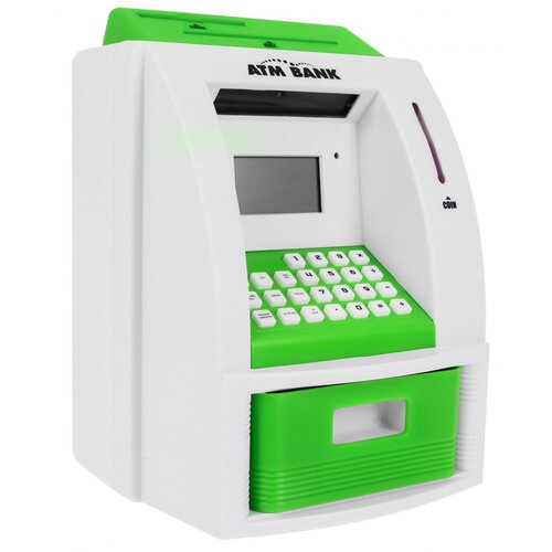  Kasica prasica u obliku bankomata s karticom za bankomat i PIN bravom - zelena Cijene