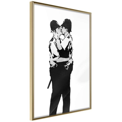  Poster - Banksy: Kissing Coppers I 20x30 Slike