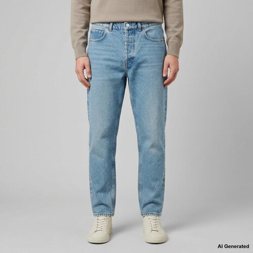 Amish Jeans Js) Jeremiah Man Denim Sand Stone Modra Cene