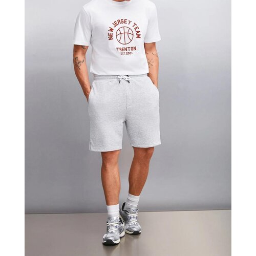 Dewberry 89749 Mens Sport Style Pocket Shorts-GREY Cene