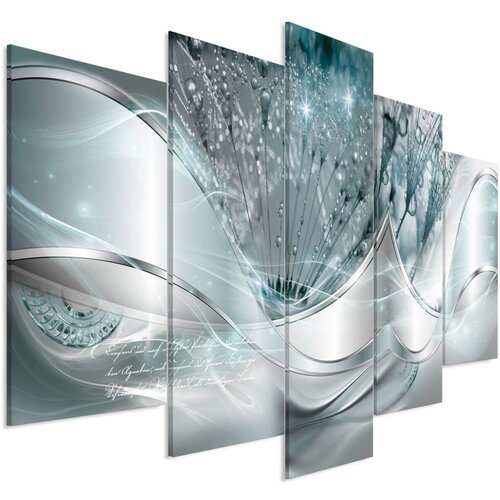  Slika - Modern Dandelions (5 Parts) Blue Wide 225x100 Cijene