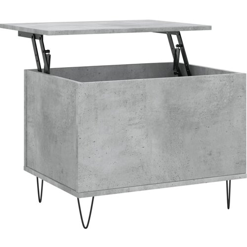 Maison Chic Klubska mizica - kavna mizica - Nizka mizica betonsko siva 60x44,5x45 cm inženirski les, (21754756) Cene
