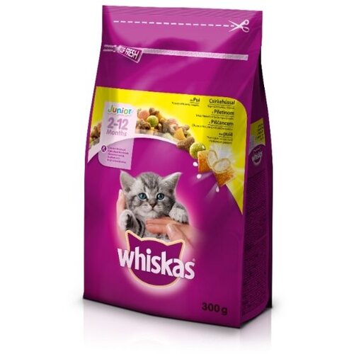 Whiskas Briketi Junior pi&scaron;čanec, 300 g, hrana za mačke Cene