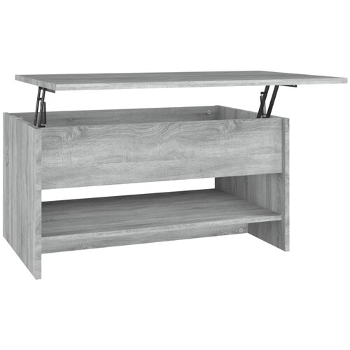 Maison Chic Klubska mizica - kavna mizica - Nizka mizica siva sonoma 80x50x40 cm inženirski les, (21753230) Cene