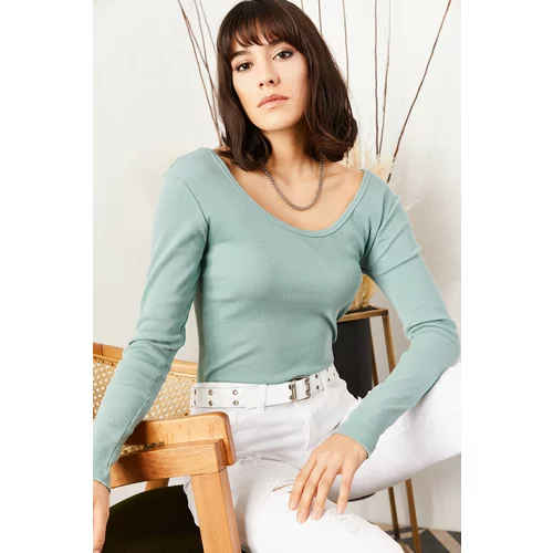 Olalook Blouse - Green - Fitted