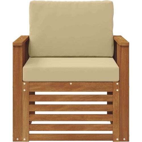  Set vanjskih sofa s jastukom Prirodna 71 x 63 x 73 cm Slike