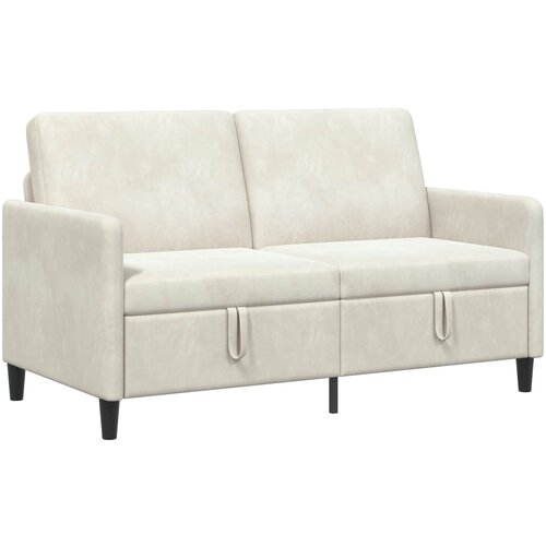 SOFA s pohranom Krem 152 x 78 x 87 cm Poliester Slike