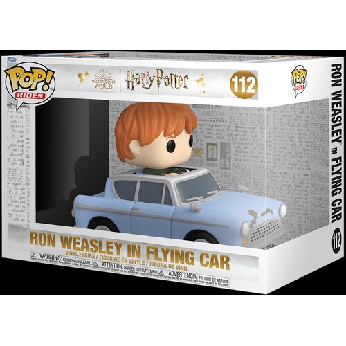 Funko Pop Ride Super Deluxe Harry Potter 20th Anniversary Ron Weasley in Flying Car Cene