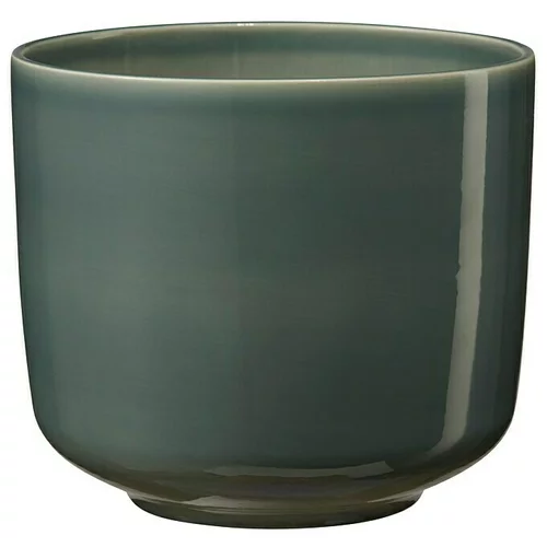 Soendgen Keramik Okrugla tegla za biljke (Vanjska dimenzija (ø x V): 19 x 17 cm, Sivo-zelena, Keramika)