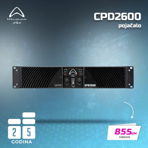 Wharfedale Pro CPD2600 pojačalo 2x1000W na 4ohm