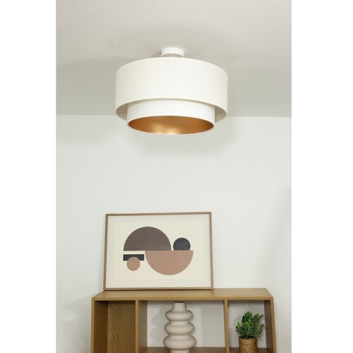  plafonski luster natia 1xE27/60W/230V &amp;oslash; 45 cm bela Slike