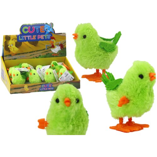  Jumping Chicken Toy Wind-Up Figurine Green Cene