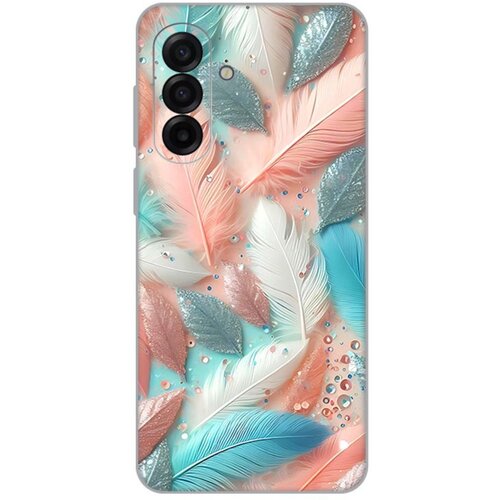  Maska za Samsung A175F Galaxy A17 Pastel Feathers Silikonska Print Slike