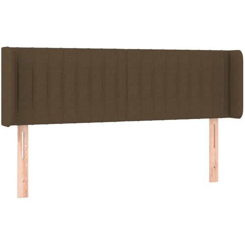 vidaXL Vzglavje z ušesi temno rjavo 147x16x78/88 cm blago, (20953721) Cene