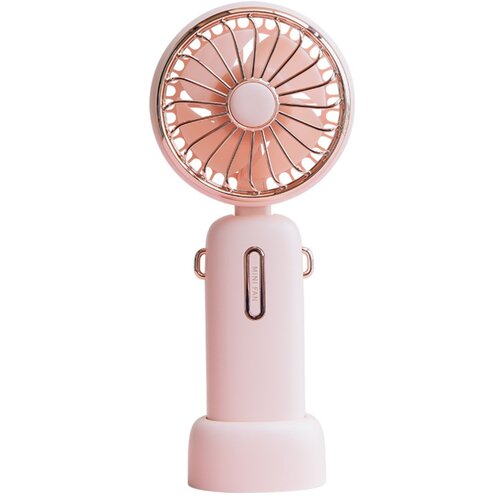 INF Zložljiv polnilni ročni ventilator 4800mAh, 3-hitrostni, z vrvico Pink, (5000310507) Cene