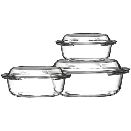 Premier Housewares Steklene posode za peko v kompletu 3 ks 21x24 cm Ovenlove – Cene