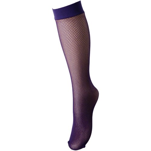 Trasparenze Najlonke / Samostoječe nogavice Gambaletto Microrete Ambra Vijolična Slike
